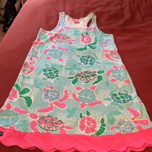 Simply Southern dress beach cover up XL turtle print